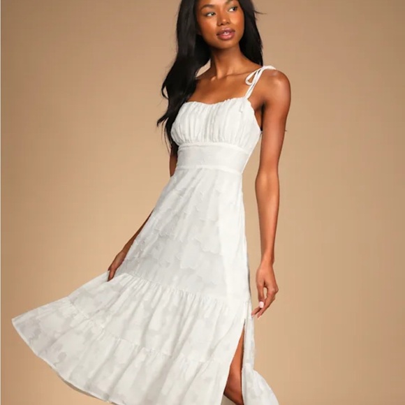 Lulus Dresses & Skirts - Lulu's Elegant White Midi Dress